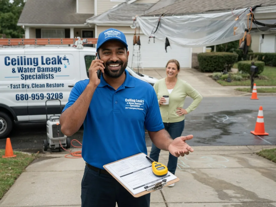 Ceiling Leak Cleanup Straughn, IN FAQs